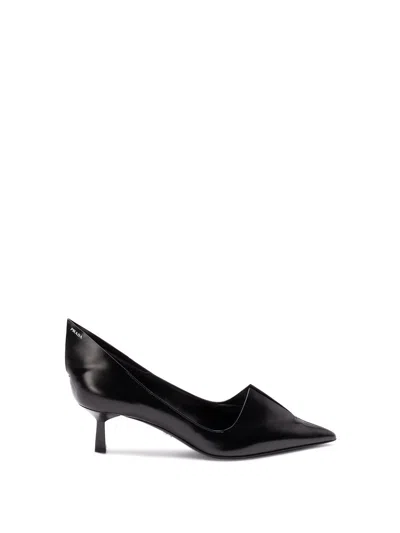 Prada Women Brushed Leather Pump