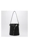 Prada Studded Belt Leather Bucket Bag