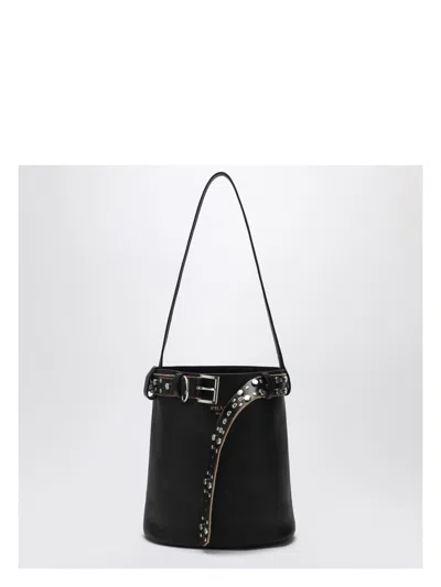 Prada Women's Bucket Bag Buckle With Studded Belt