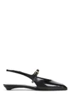 Prada Women's Calf Leather Mules In Black