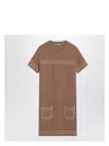 Prada Mini Abito In Cashmere Biscotto  Donna