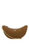 Prada Womens Brown Re-nylon Brand-plaque Shoulder Bag In Brown