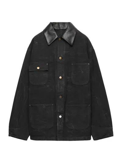 Prada Arbeitsjacke Aus Canvas In Black