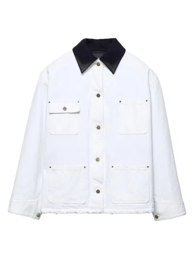PRADA WOMEN'S CANVAS BLOUSON JACKET