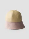 Prada Canvas Hat In Beige Khaki