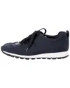 Prada Women's Canvas Sport Low Top Lace Up Sneaker, Size 7.5 (authentic Pre-  Loved) In Blue