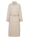 Prada Cappuccino Gabardine Trench Coat