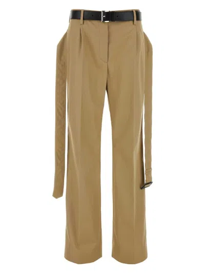 PRADA WOMEN'S CAPPUCCINO TWILL PANT