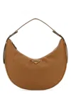Prada Brown Arqu Hobo Bag
