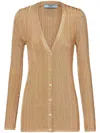 Prada Women Cardigan In Silver