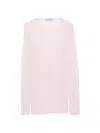 Prada Superfine Cashmere And Silk Slim-fit Sweater In Pink