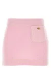 Prada Triangle-logo Cashmere Miniskirt