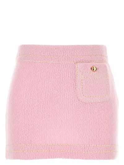 PRADA WOMEN'S CASHMERE MINI SKIRT