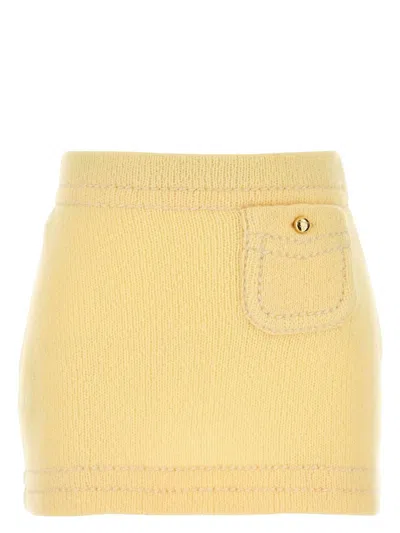 PRADA WOMEN'S CASHMERE MINI SKIRT