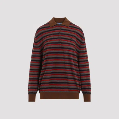 Prada Women's Cashmere Polo Shirt In Multi