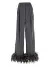Shop Prada Women's Cashmere Wide-leg Pant