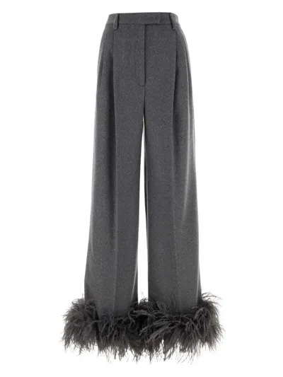 PRADA WOMEN'S CASHMERE WIDE-LEG PANT