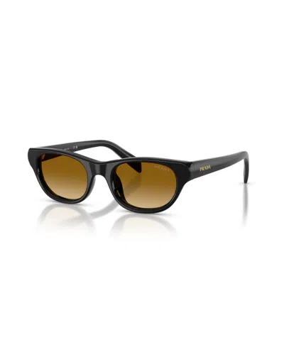Prada Women's Cat Eye Sunglasses, Pr C08s In Black