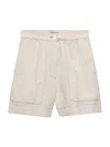 Prada Chambray Shorts In Neutral