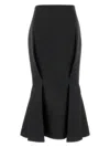 Prada Mermaid Wool Midi Skirt