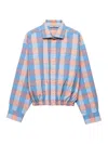 Prada Checked Poplin Shirt In Multi