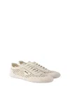 Prada White Logo Sneakers In Black
