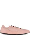 Prada Women Collapse Re-nylon And Suede Leather Sneakers In Multi