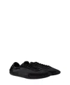 Prada Collapse Sneaker Aus Re-nylon Und Wildleder In Black