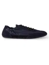 Prada Collapse Re-nylon Suede Sneakers In Black