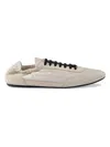 Prada Women's Collapse Re-nylon And Suede Sneakers In Neutral