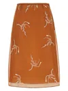 Prada Chic Copper Light Knit Mini Skirt