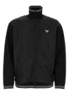 Prada Black Cotton And Nylon Jacket In Black