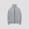 Prada Jacket High Collar Elastic Cuffs Hem In Blue