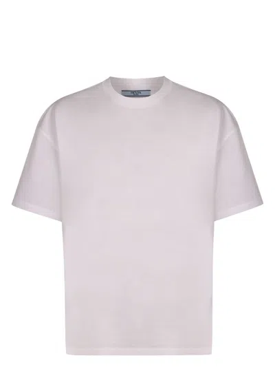 PRADA WOMEN'S COTTON CREW-NECK T-SHIRT