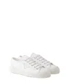 Prada Naplak Leather Sneakers In White