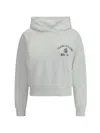 Prada Women Cotton Hoodie In Gray