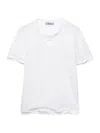 Prada Women White Wire T-shirt, S Luxury T-shirts For Women Darveys In White