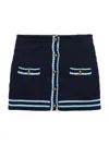 Prada Cotton Miniskirt In Blue