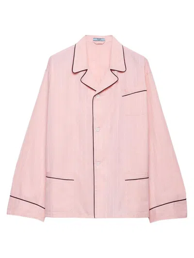 Prada Women's Cotton Shirt In Pink
