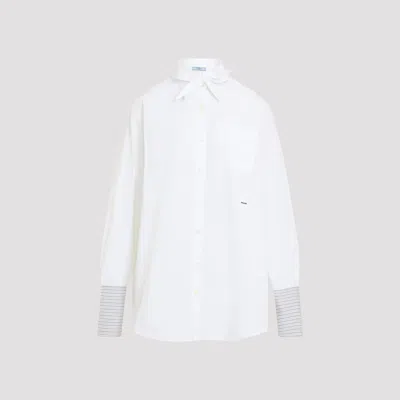 Prada Women's Cotton Shirt In White