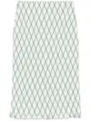 Prada Textured Fabric Diamond Pattern Skirt In White