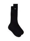 Prada Women's Cotton Socks In Black