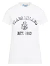 Prada Stamped Logo Crew Neck T-shirt