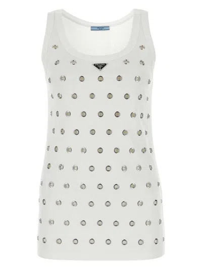 PRADA WOMEN'S COTTON TANK TOP