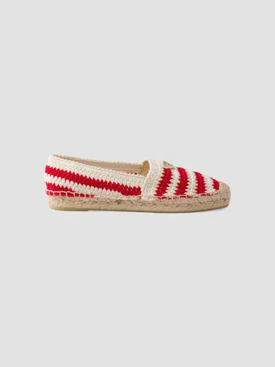 Prada Women's Crochet Espadrilles In Multi