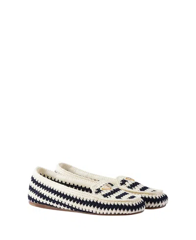 PRADA WOMEN'S CROCHET LOAFERS