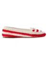 Prada Women's Crochet Loafers In Multi