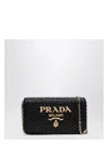 Prada Raffia Crossbody Bag Chain Strap
