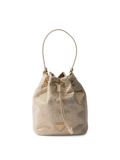 Prada Women's Crystal-studded Satin Mini-bag