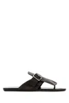 Prada Slippers Infradito Shuffle In Pelle Testa Di Moro Donna In Brown